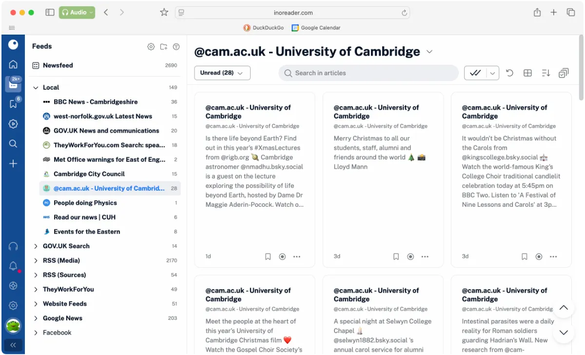inoreader Screenshot