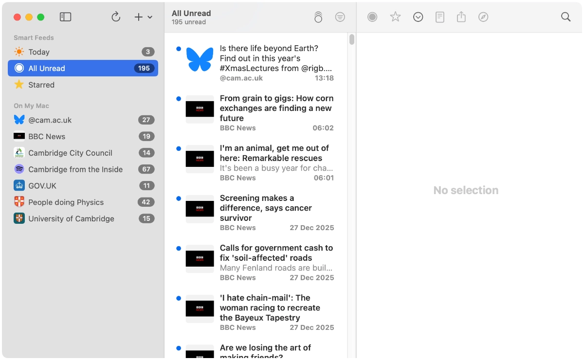 NetNewsWire Screenshot